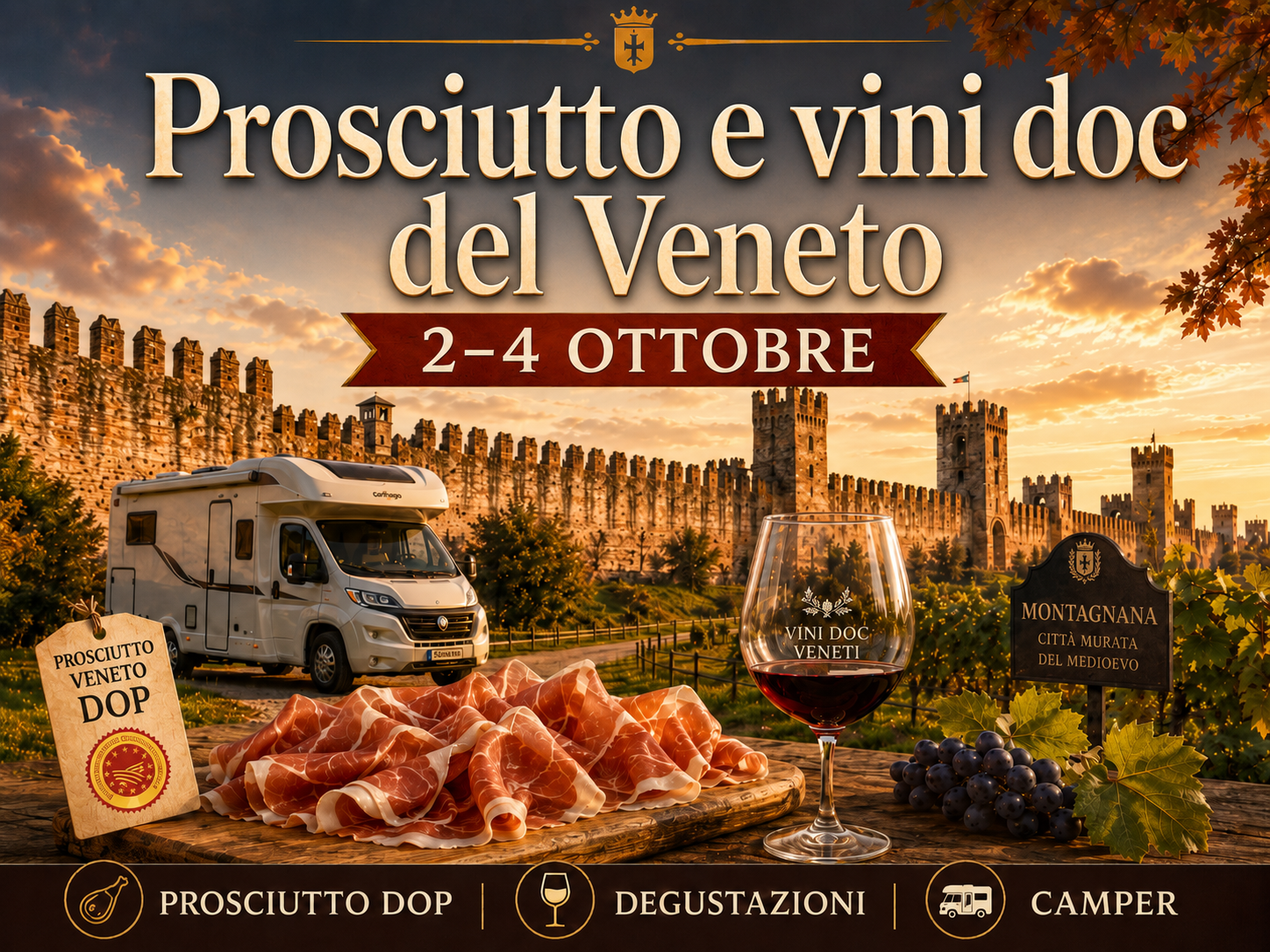 Prosciutto e vini DOC del Veneto