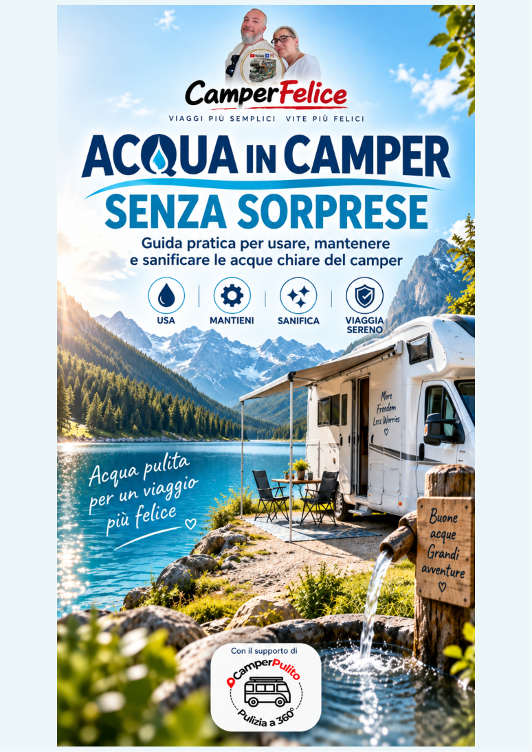 Copertina Acqua in camper senza sorprese